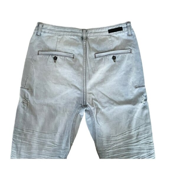 Man X One Teaspoon Mr. Brown Distressed Brando Jeans Sz 32L  32 Long  NWT - Picture 9 of 10